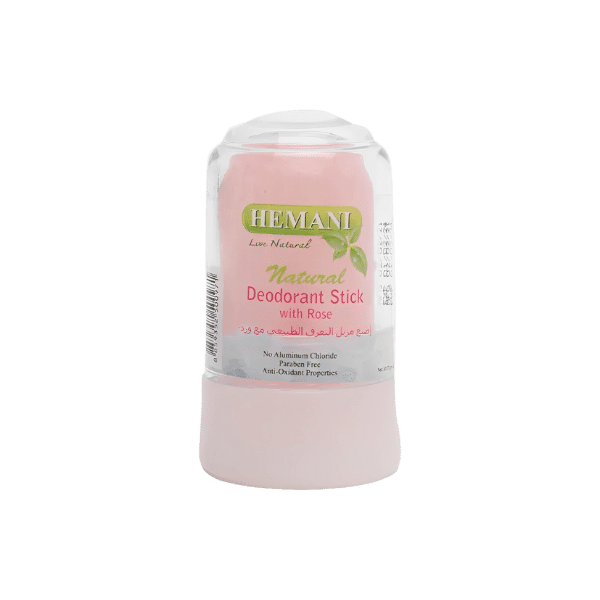 HEMANI NATURAL DEODORANT STICK WITH ROSE 70GM - Nazar Jan's Supermarket