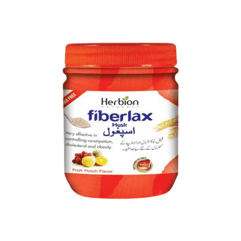HERBION FIBERLAX ISPAGHOL HUSK FRUIT PUNCH FLAVOR 85GM - Nazar Jan's Supermarket