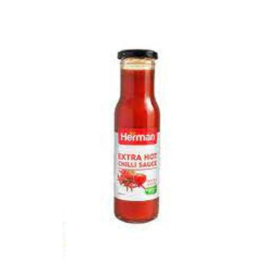 HERMAN EXTRA HOT CHILLI SAUCE 290GM - Nazar Jan's Supermarket