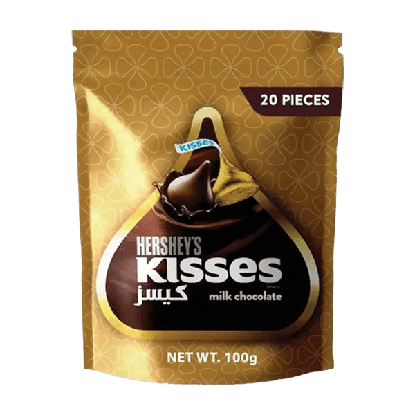 HERSHEY'S KISSES MILK CHOCOLATE 100G - Nazar Jan's Supermarket