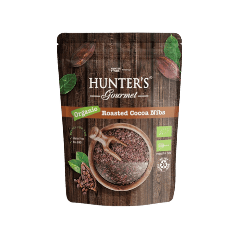 HUNTERS GOURMET ORGANIC ROASTED COCOA NIBS 300G - Nazar Jan's Supermarket