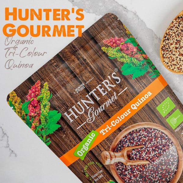 HUNTERS GOURMET ORGANIC TRI COLOUR QUINOA 300G - Nazar Jan's Supermarket