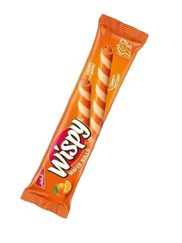 Hilal Wispy Orange Wafer Rolls – Pack of 24 (1x24)