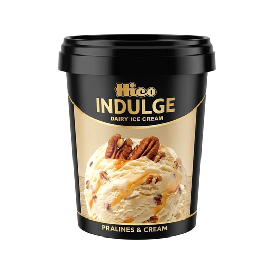 Hico Indulge Pralines & Cream Ice Cream – 500ml (H100456)
