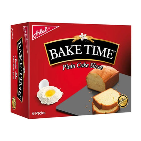 Hilal Bake Time Plain Cake Slices – Pack of 6 (1x6)