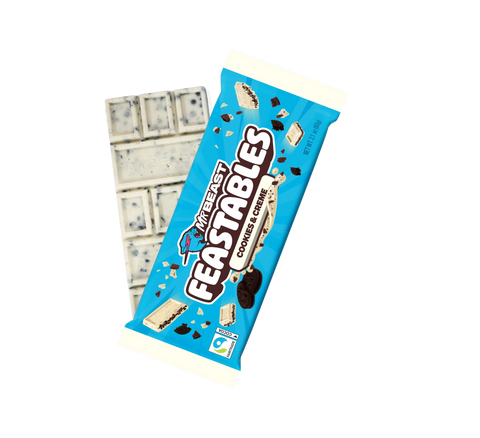 Feastables MrBeast Cookies & Creme White Chocolate Bar – 60g
