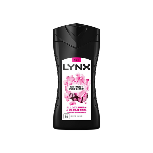 Lynx Rose & Bergamot Scent Body Wash – 225ml