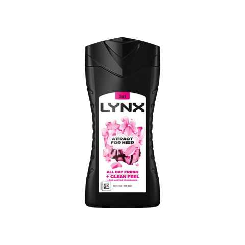 Lynx Rose & Bergamot Scent Body Wash – 225ml