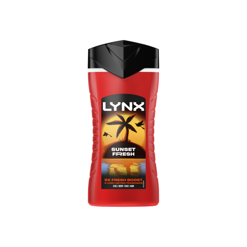 Lynx Sunset Fresh 3-in-1 Body Wash – 225ml