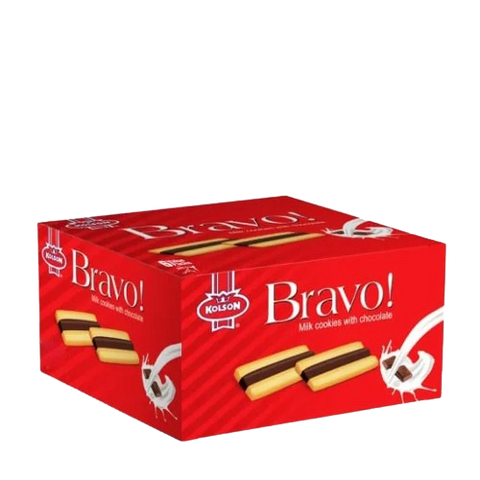 Kolson Bravo Milk Cookies Biscuits – Pack of 8 (1x8)