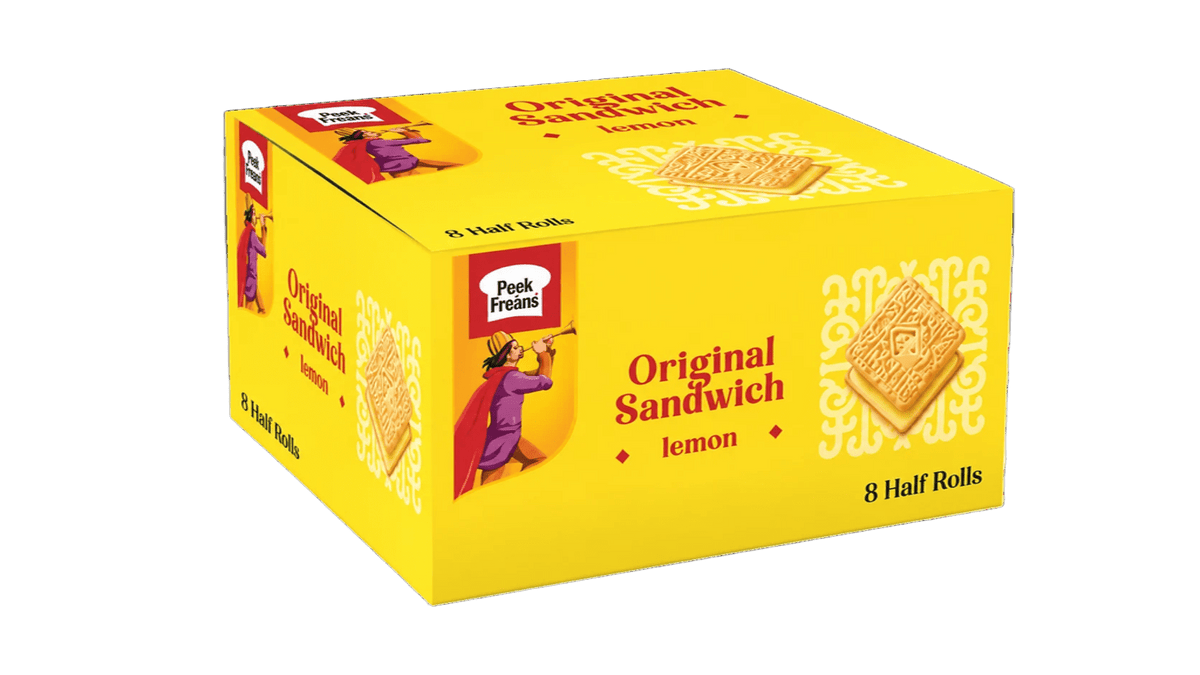 Peek Freans Lemon Sandwich Half Roll – Pack of 8 (1x8)
