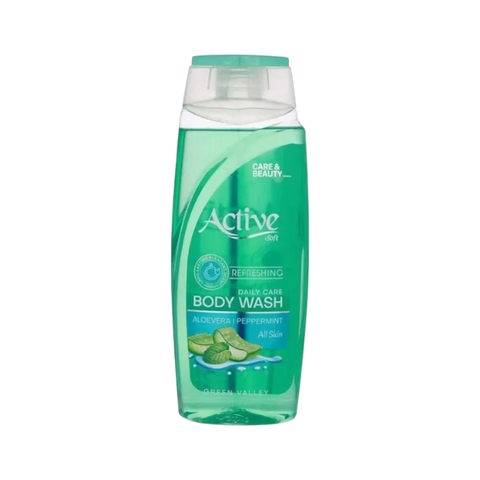 Green Valley Active Aloe Vera Peppermint Body Wash – 400ml
