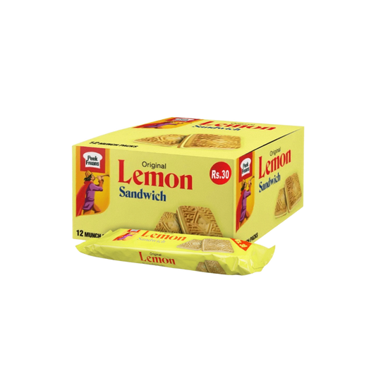 Peek Freans Lemon Sandwich Munch Pack – Pack of 12 (1x12)
