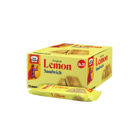 Peek Freans Lemon Sandwich Munch Pack – Pack of 12 (1x12)