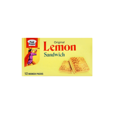Peek Freans Lemon Sandwich Munch Pack – Pack of 12 (1x12)
