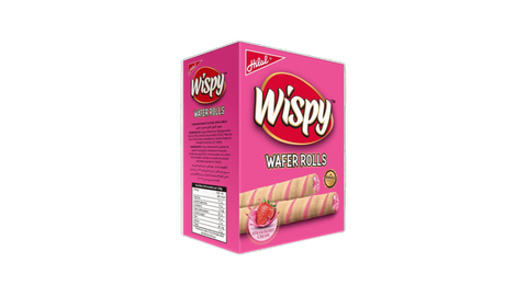 Hilal Wispy Strawberry Wafer Rolls – Pack of 24 (1x24)
