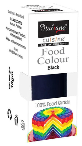 ITALIANO BLACK FOOD COLOUR 10GM - Nazar Jan's Supermarket