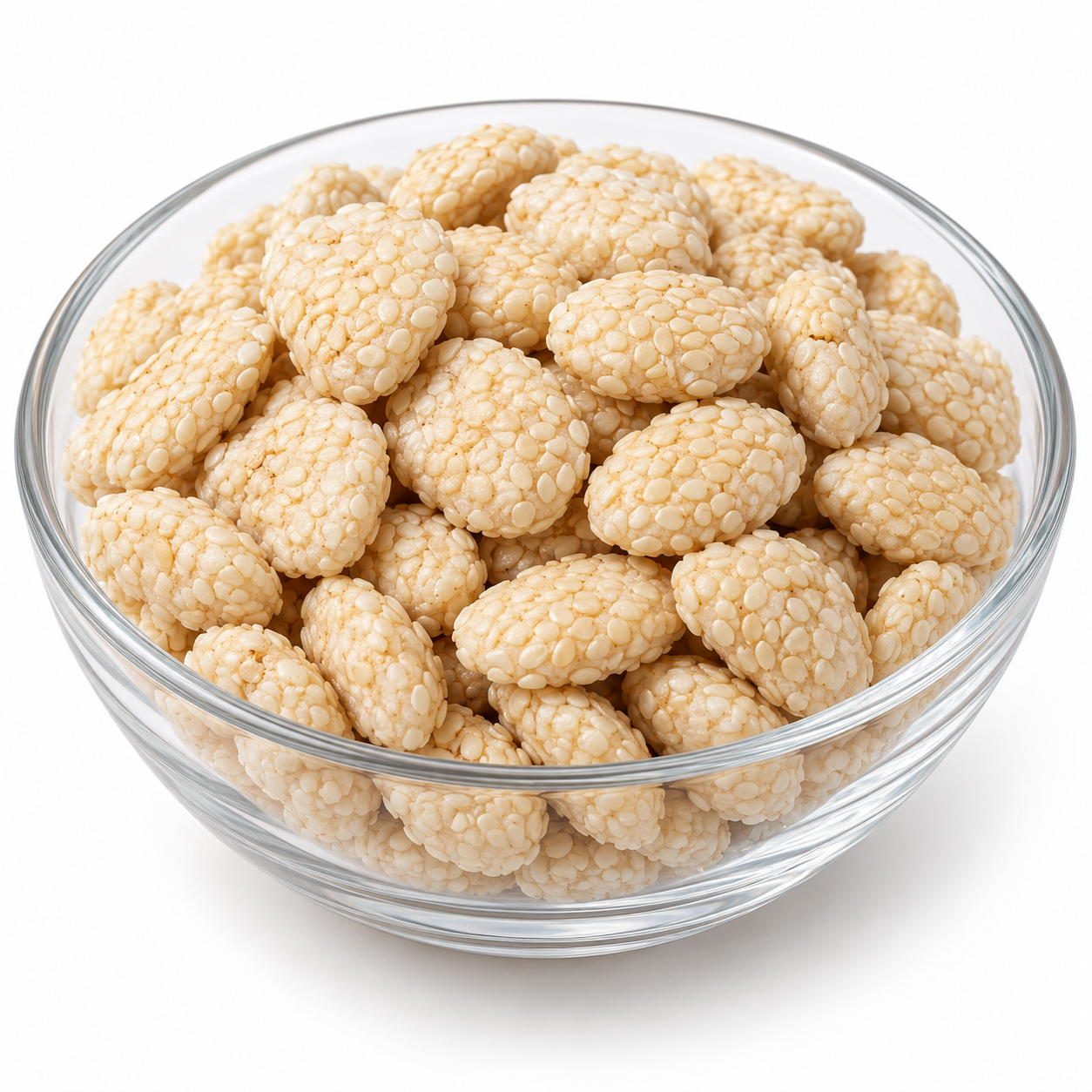 Rewari sesame sweets in a glass bowl