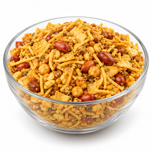 Special mixed nimko in a glass bowl