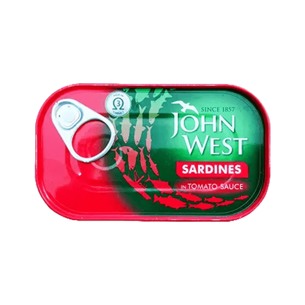 JOHN WEST SARDINES IN TOMATO SAUCE 120G - Nazar Jan's Supermarket