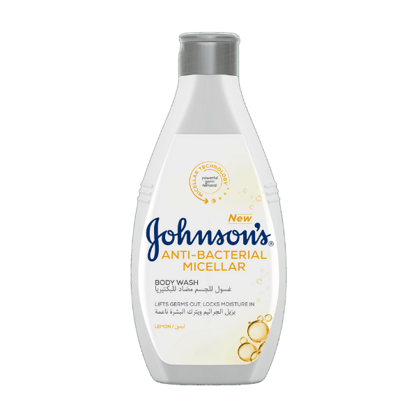 Johnsons Anti-Bacterial Body Wash Micellar Lemon 400ml - Nazar Jan's Supermarket