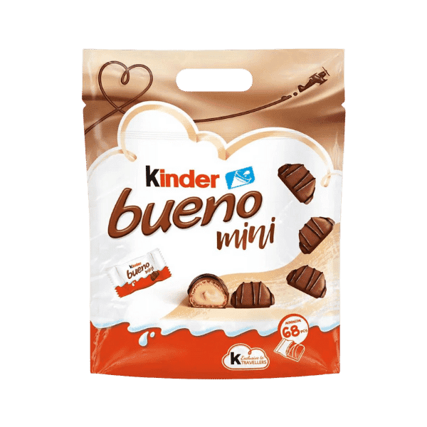 KINDER BUENO MINI CHOCOLATES 68PCS 400G POUCH - Nazar Jan's Supermarket