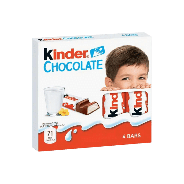 KINDER CHOCOLATE BARS 4PCS - Nazar Jan's Supermarket