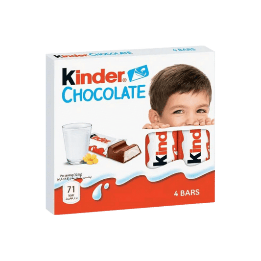 KINDER CHOCOLATE BARS 4PCS - Nazar Jan's Supermarket