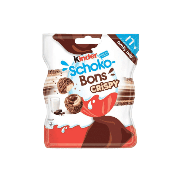 Chocobo Kinder KINDER SCHOKO BONS CRISPY CHOCOLATE 89GM – Nazar Jan's Supermarket