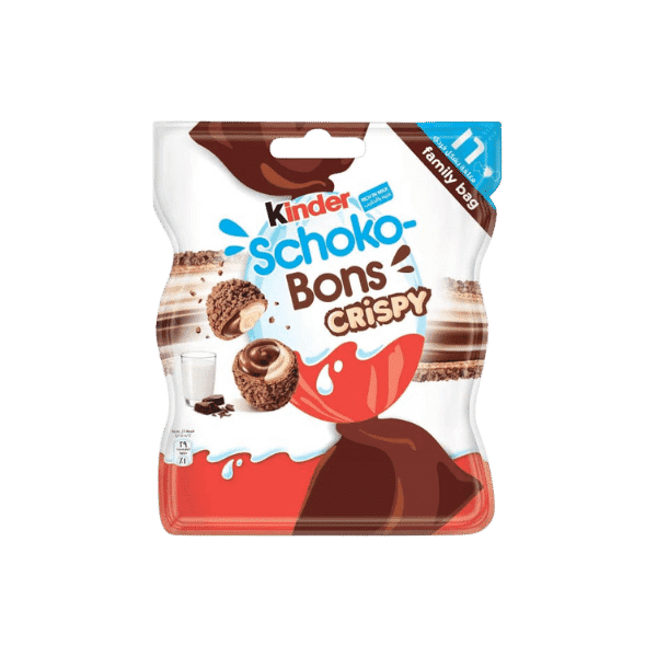 KINDER SCHOKO BONS CRISPY CHOCOLATE 89GM - Nazar Jan's Supermarket