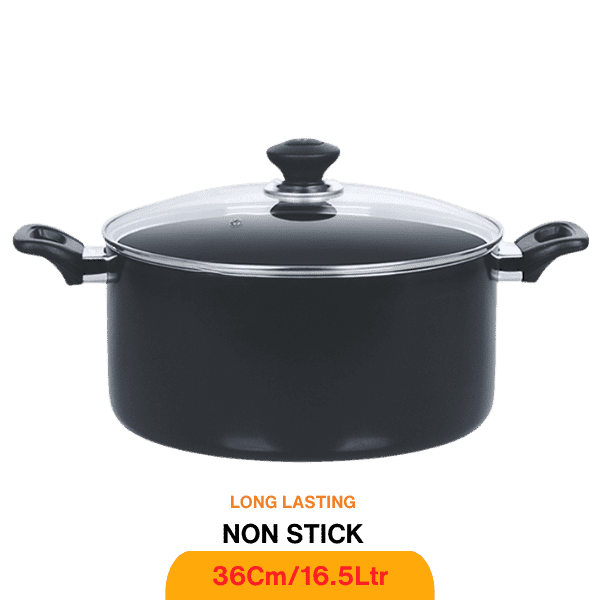 KITCHEN KING LUMINA CASSEROLE (GLASS LID) 36CM - Nazar Jan's Supermarket