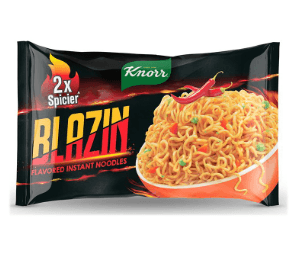 KNORR BLAZIN 2X SPICER NOODLES 134G - Nazar Jan's Supermarket