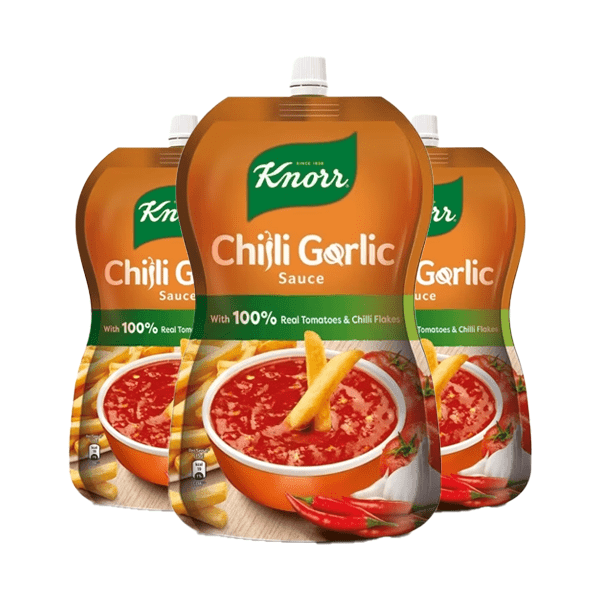 KNORR CHILLI GARLIC SAUCE POUCH 400G - Nazar Jan's Supermarket