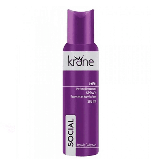 KRONE SOCIAL MEN DEODORANT BODY SPRAY 200ML - Nazar Jan's Supermarket