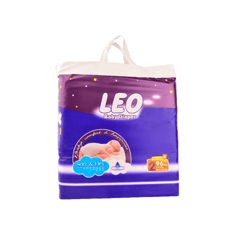 LEO BABY DIAPERS SIZE 2 MINI/SMALL 13-6 KG 96PCS - Nazar Jan's Supermarket