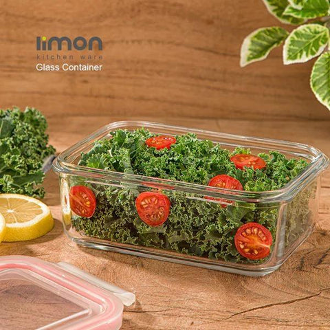 LIMON GLASS FOOD CONTAINER 850ML - Nazar Jan's Supermarket