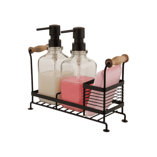 LIMON GLASS SOAP DISPENSER WITH STAND SINK TIDY 27LTR - Nazar Jan's Supermarket