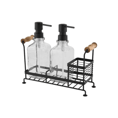 LIMON GLASS SOAP DISPENSER WITH STAND SINK TIDY 27LTR - Nazar Jan's Supermarket