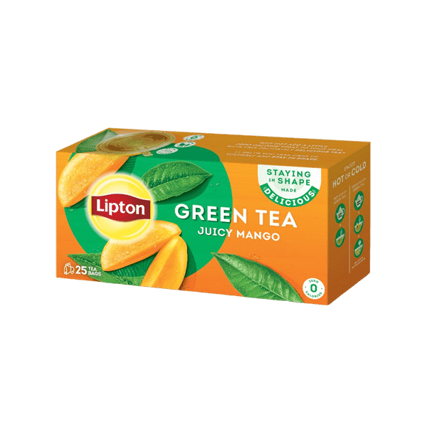 LIPTON GREEN TEA JUICY MANGO 25 TEA BAGS - Nazar Jan's Supermarket