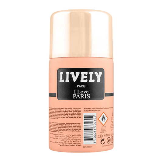 LIVELY I LOVE PARIS BODY SPRAY 250ML - Nazar Jan's Supermarket