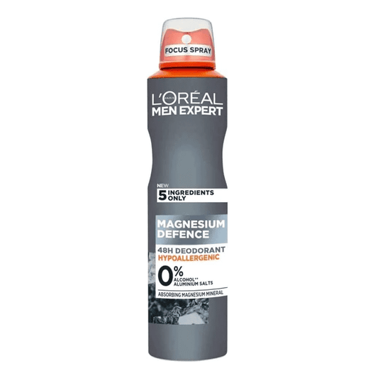 LOREAL MEN EXPERT MAGNESIUM DEFENCE DEODORANT SPRAY 250ML - Nazar Jan's Supermarket