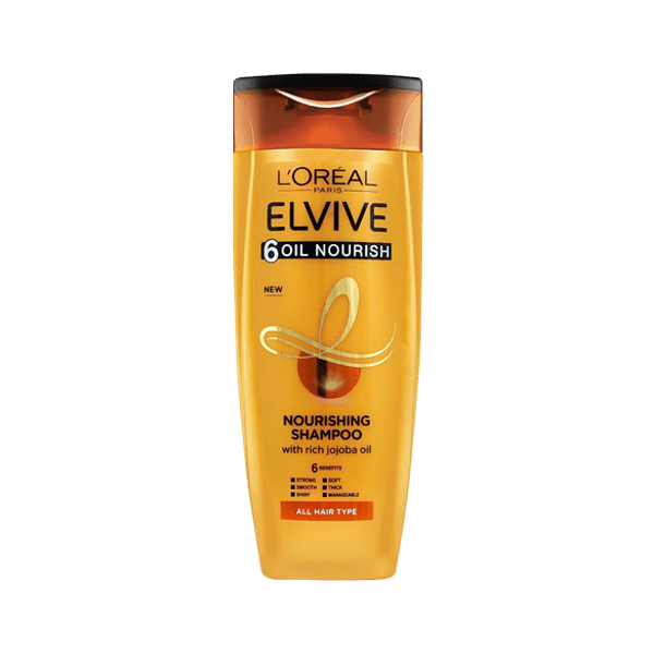 LOREAL PARIS ELVIVE 6 OIL NOURISHING SHAMPOO 360ML - Nazar Jan's Supermarket