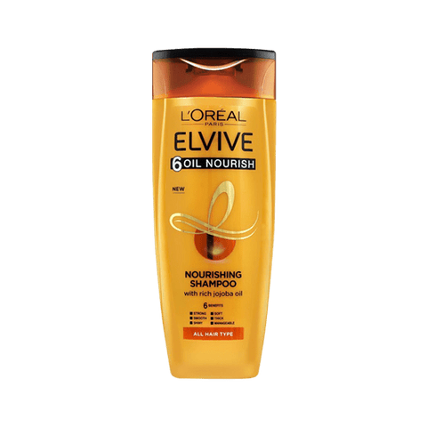 LOREAL PARIS ELVIVE 6 OIL NOURISHING SHAMPOO 360ML - Nazar Jan's Supermarket