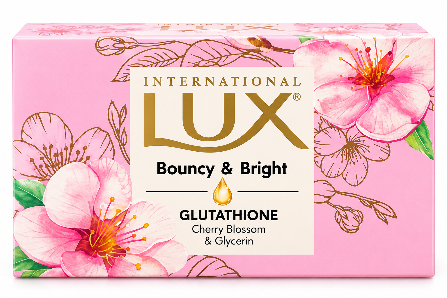 Lux Bouncy & Bright Glutathione Cherry Blossom & Glycerin soap