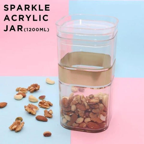 MAXWARE SPARKLE ACRYLIC JAR 1200ML - Nazar Jan's Supermarket