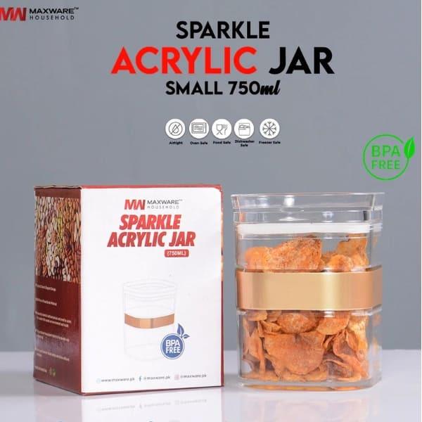 MAXWARE SPARKLE ACRYLIC JAR 750ML - Nazar Jan's Supermarket