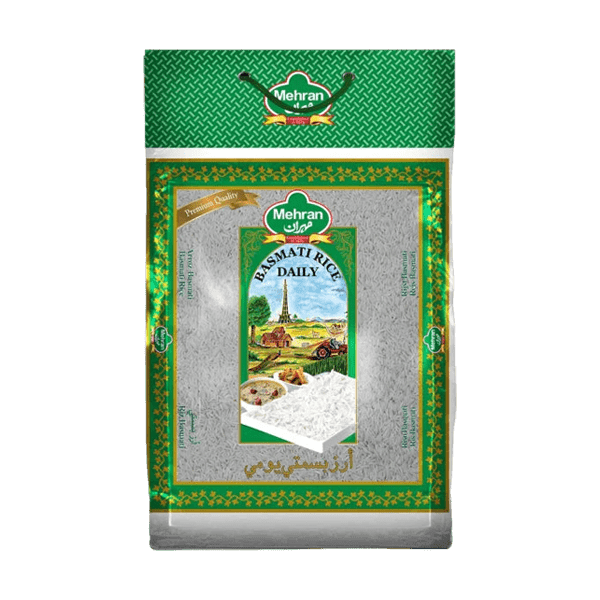 Mehran Rice Noon MEHRAN BASMATI KERNEL RICE 5KG – Nazar Jan's Supermarket