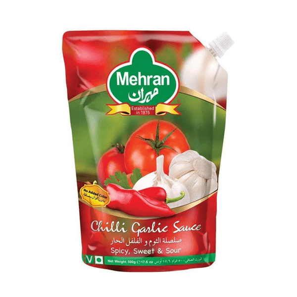 MEHRAN CHILLI GARLIC SAUCE POUCH 400G - Nazar Jan's Supermarket