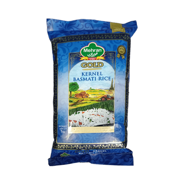 Mehran Rice Noon MEHRAN GOLD KERNEL BASMATI RICE 1KG – Nazar Jan's Supermarket