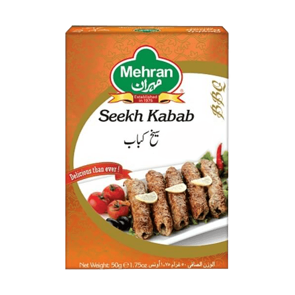 MEHRAN SEEKH KABAB MASALA 50GM - Nazar Jan's Supermarket